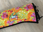 Flat/Curling Iron Quilted Case, Pink Yellow Florals