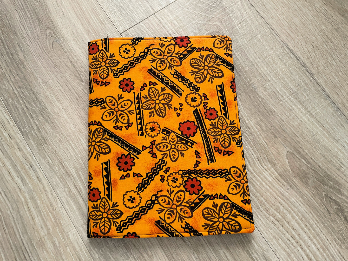 Composition Notebook Cover, Handmade Fabric Journal, African Florals