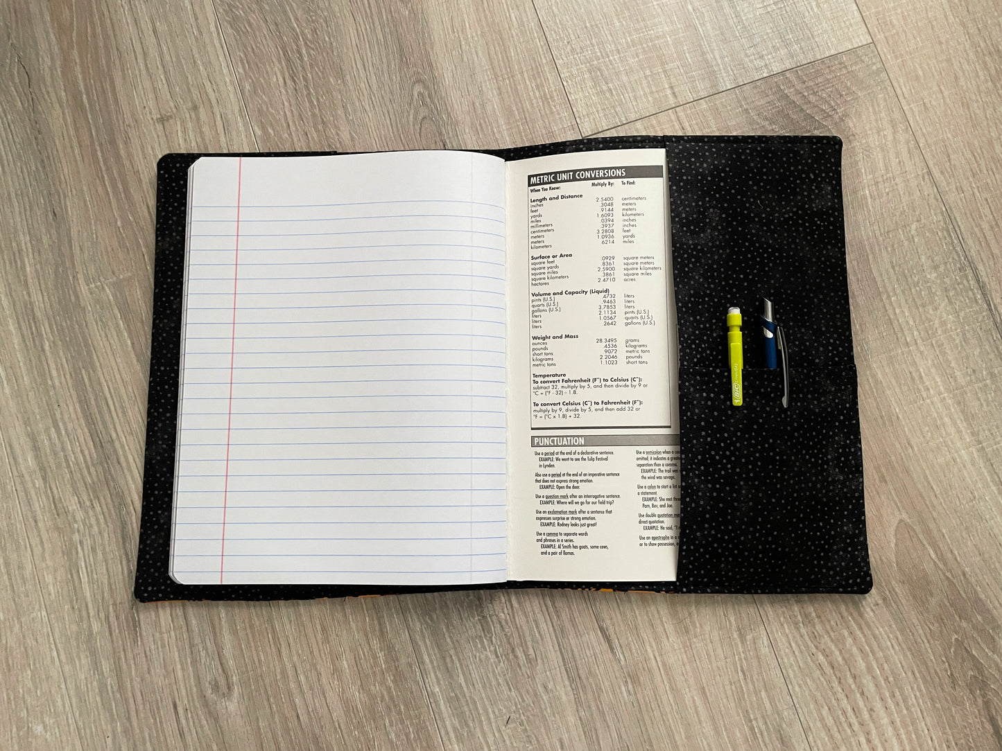 Composition Notebook Cover, Handmade Fabric Journal, African Florals