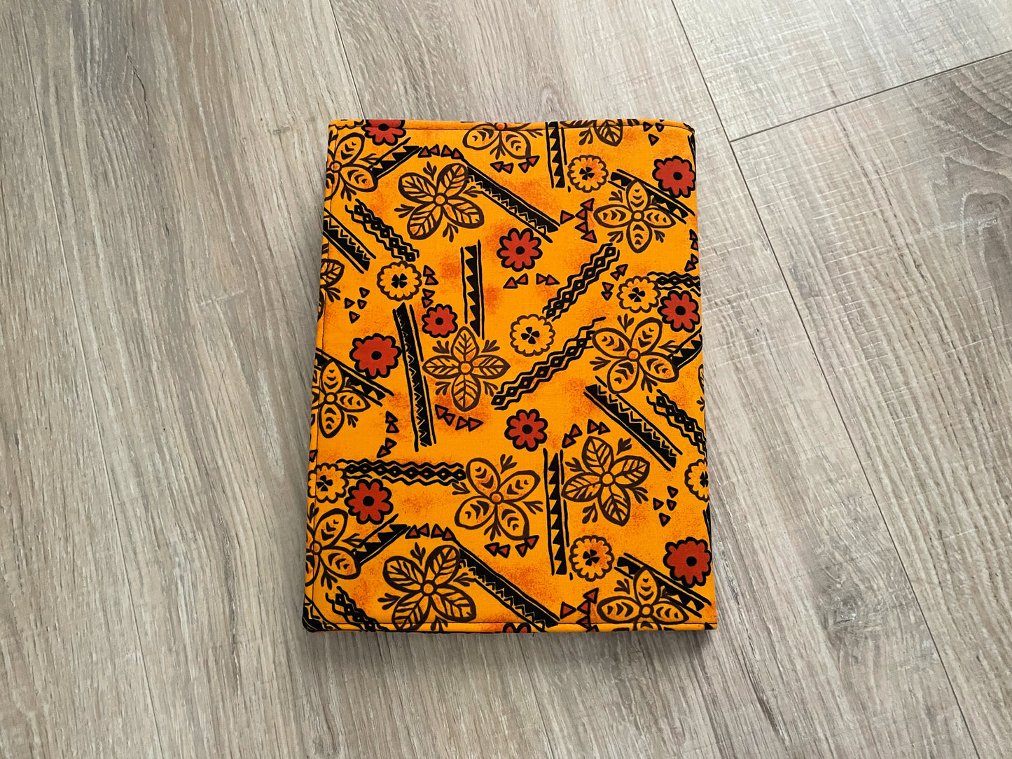 Composition Notebook Cover, Handmade Fabric Journal, African Florals