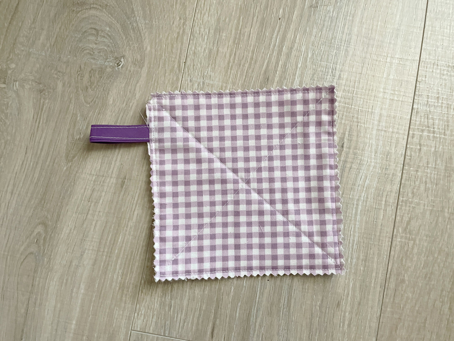 Purple Floral Fabric Jar Grippers Set of 3
