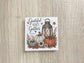 Fall Wood Magnets Set of 4 - 3x3 Fridge Magnets