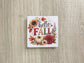 Fall Wood Magnets Set of 4 - 3x3 Fridge Magnets