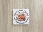 Fall Wood Magnets Set of 4 - 3x3 Fridge Magnets