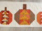 Quilted Fall Pumpkin Table Runner