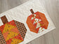 Quilted Fall Pumpkin Table Runner