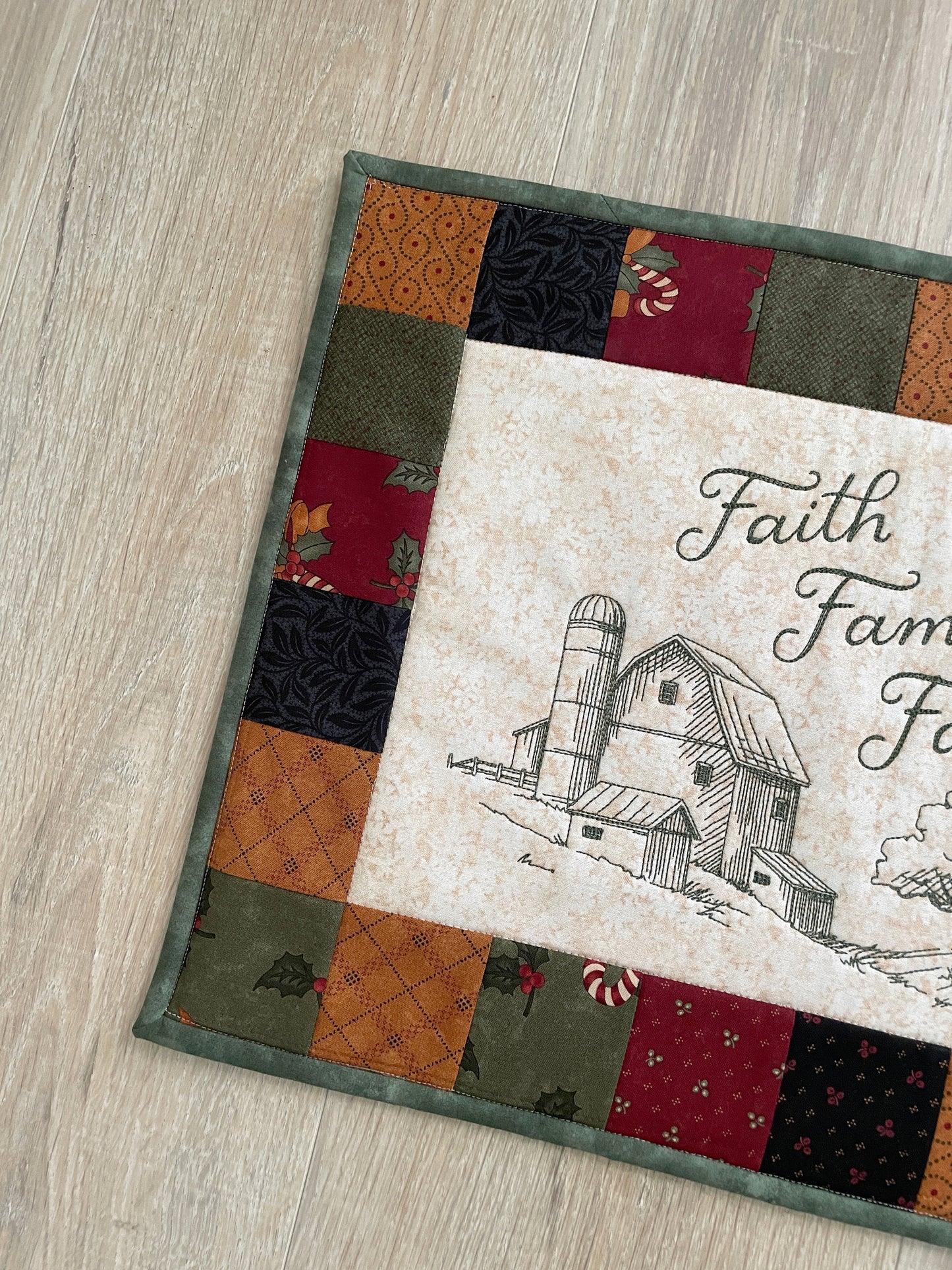 Farm Life Mini Quilt, Table Topper or Wall Hanging