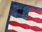 Wall Hanging Quilt or Table Topper, Patriotic Wall Quilt Décor, 28 x 28 Inches