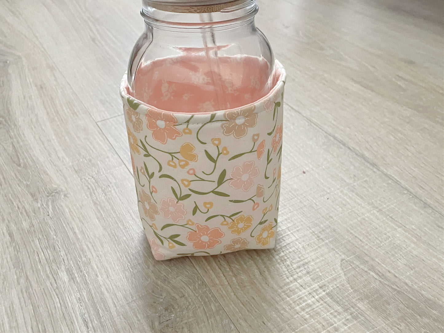 Insulated Mason Jar Cozy/Sleeve, Handmade Drink Accessory