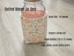 Insulated Mason Jar Cozy/Sleeve, Handmade Drink Accessory