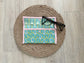 Teal & Pink Retro Oval Eyeglass Case