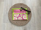Pink & Green Retro Circles Eyeglass Case