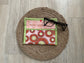 Rust & Gray Retro Dot Eyeglass Case