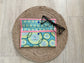 Blue & Green Retro Circles Eyeglass Case