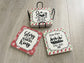 Framed Christmas Coaster Set – Faith‑Inspired Holiday Table Décor