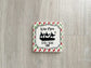 Framed Christmas Coaster Set – Faith‑Inspired Holiday Table Décor