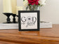 God is Good - Faith-Based Shelf Sitter, Farmhouse Home Decor