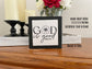 God is Good - Faith-Based Shelf Sitter, Farmhouse Home Decor