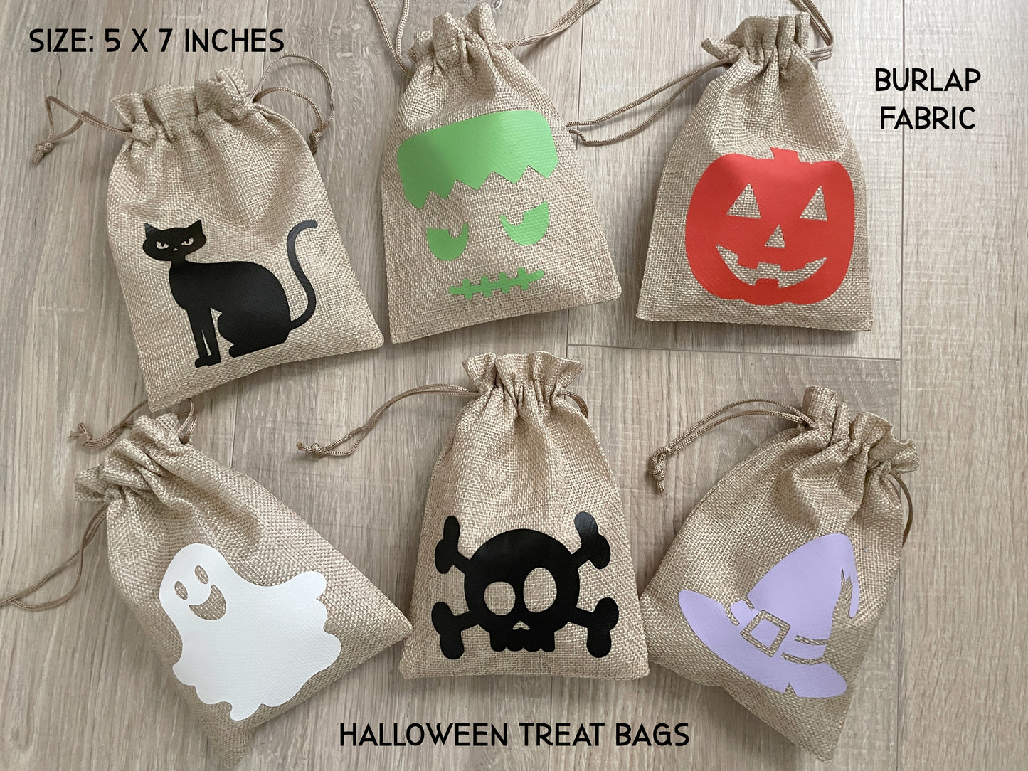Halloween Treat Bags, Personalized Halloween Party Favors