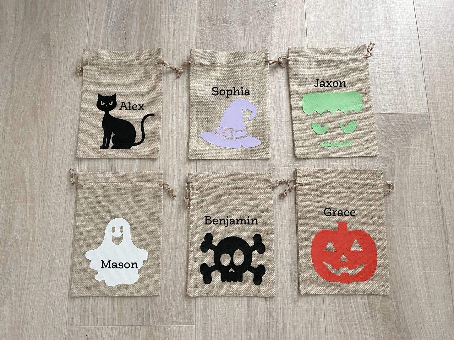 Halloween Treat Bags, Personalized Halloween Party Favors
