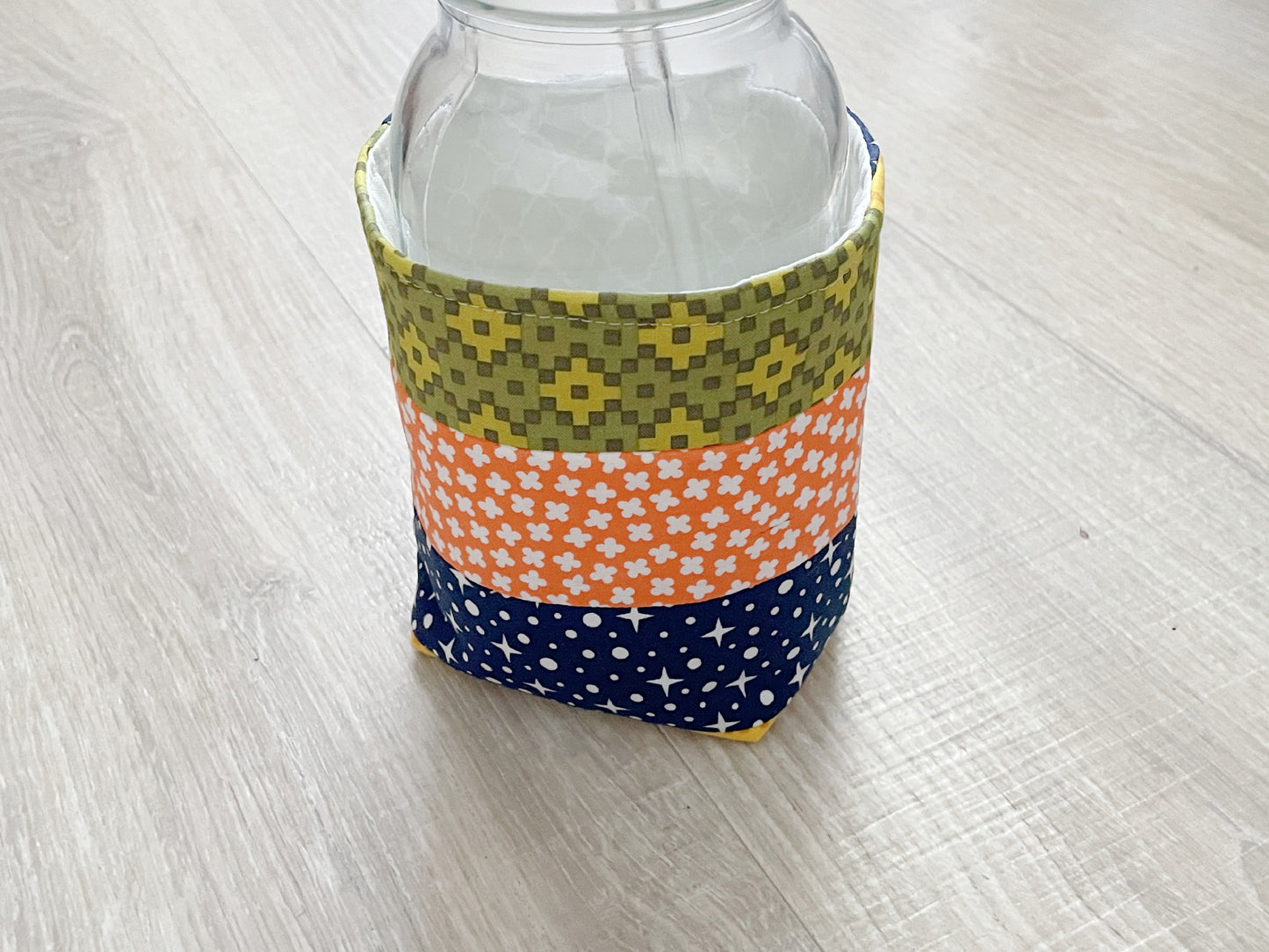 Insulated Mason Jar Cozy/Sleeve, Handmade Drink Accessory