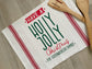 Personalized Christmas Kitchen Towel – Custom Family Name Holiday Decor