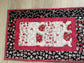 Quilted Christmas Large Casserole Hot Pad, Small Quilted Holiday Table Runner