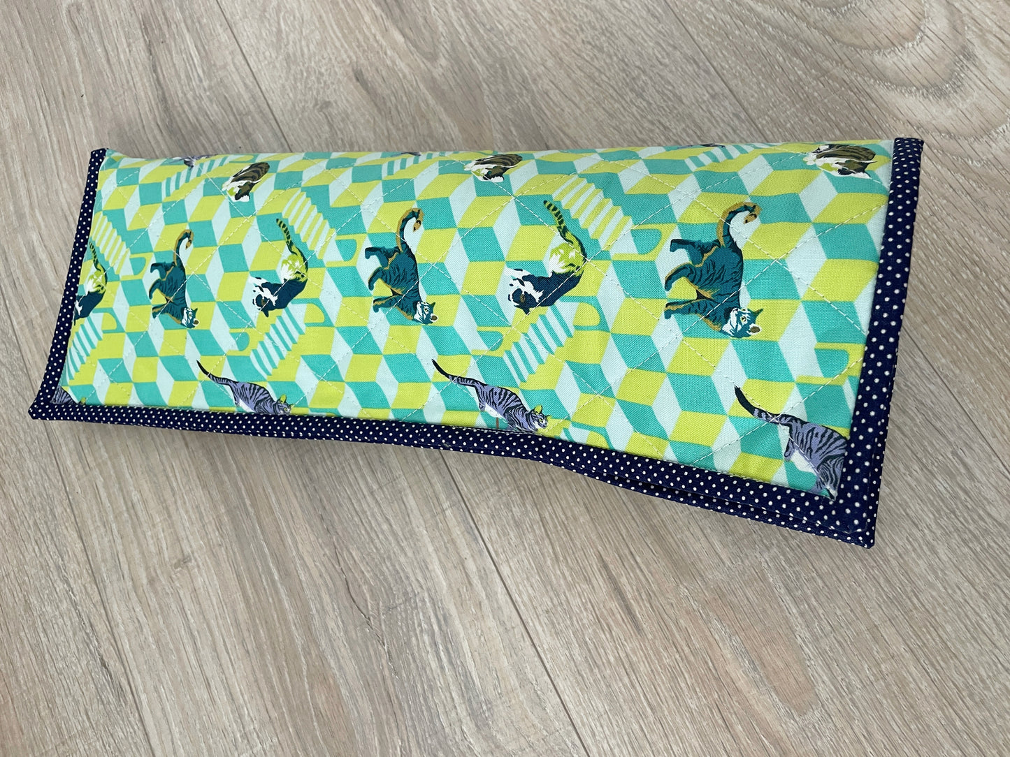 Flat/Curling Iron Quilted Case, Cat Lover Fabric