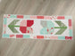 Quilted Table Runner, Handmade, Spring Tulips