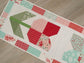 Quilted Table Runner, Handmade, Spring Tulips