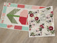 Quilted Table Runner, Handmade, Spring Tulips