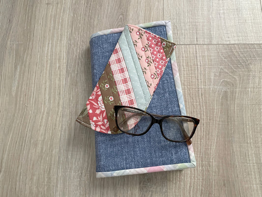 Handmade Quilted Eyeglass Holder - Soft Fabric Sunglass Pouch