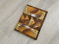 Composition Notebook Cover, Quilted Handmade Fabric Journal, Modern Circles