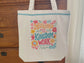 Motherhood is Kingdom Work Tote Bag, Gift for Mom