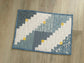 Handmade Casserole Hot Pad, Quilted Floral Kitchen Decor, Oversized Kitchen Potholder, Blue and White Table Topper