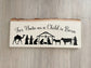 Christmas Wooden Nativity Sign - Rustic Farmhouse Decor