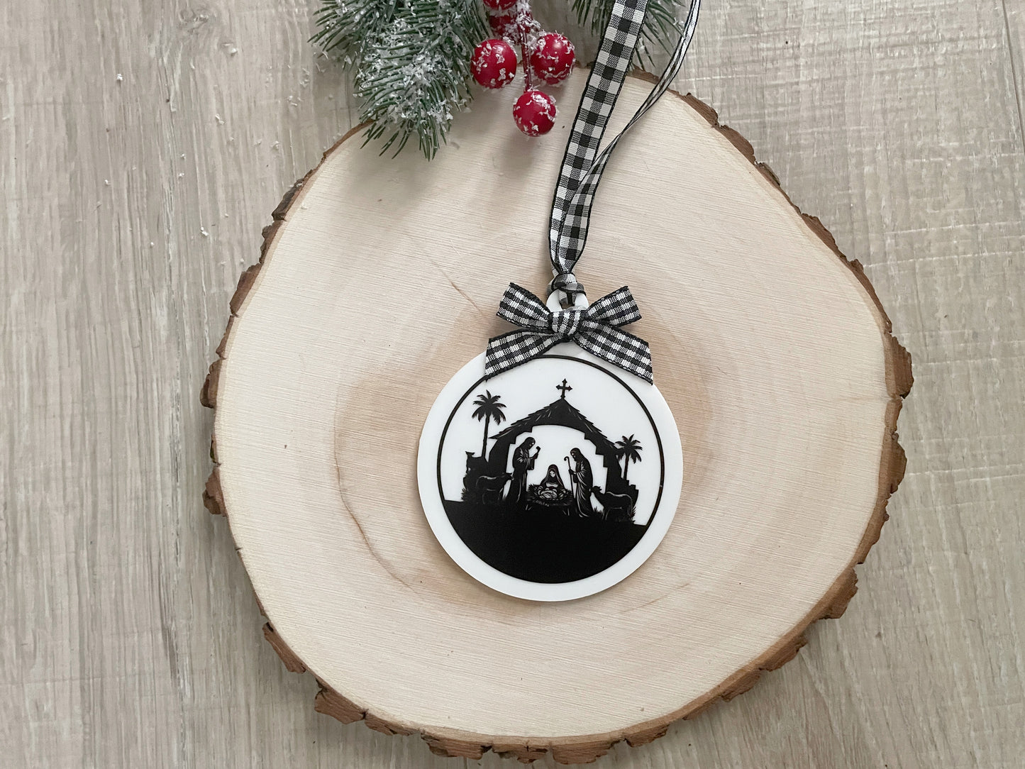 Acrylic Christian Christmas Ornament Set – Faith‑Inspired Holiday Décor
