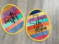 Set of 2 Easter Egg Mug Rugs, He Is Risen Blessed Easter Quilted Coasters