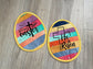 Set of 2 Easter Egg Mug Rugs, He Is Risen Blessed Easter Quilted Coasters