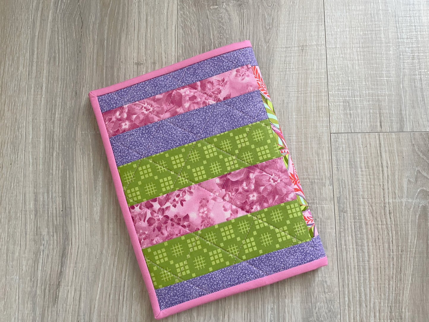 Handmade Notebook Cover - Pink Purple Owl