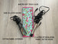 Flat/Curling Iron Quilted Case, Pink and Aqua
