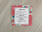 Mini prayer quilt with wooden cross and printed prayer poem