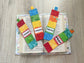 Bright & Bold Quilted Scripture Bookmarks – Set of 4 Handmade Pieces