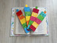 Handmade Quilted Bookmarks, Set of 4 Scrappy Bookmark Gift for Book Lovers