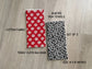Quilted Cotton Dishcloths – Red & Black Daisy Set