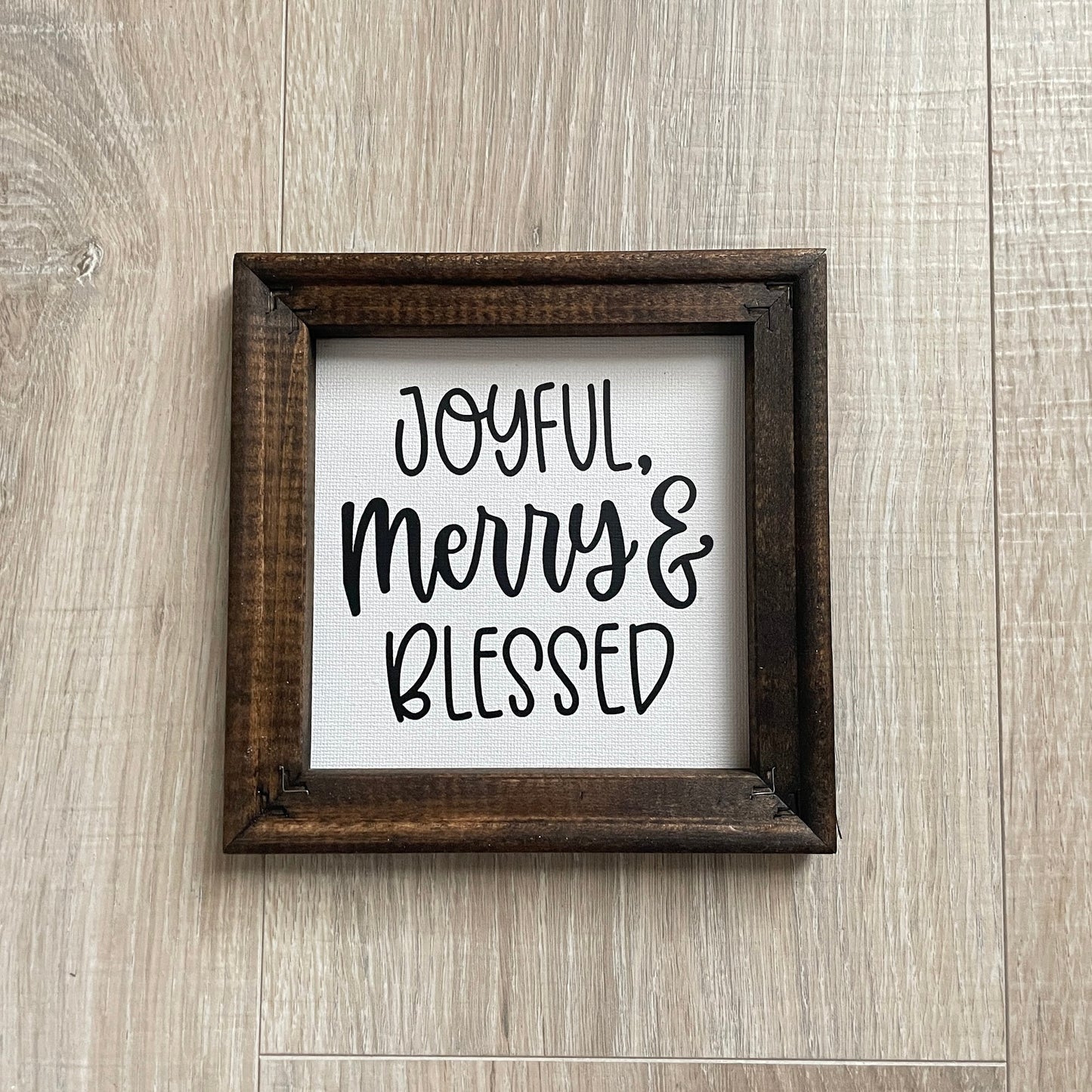 Wood Framed Nativity Christmas Decor | Farmhouse Christian Wall Art
