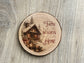 Winter Faith Wood Slice Coasters | Rustic Farmhouse Christian Decor Set