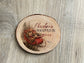 Winter Faith Wood Slice Coasters | Rustic Farmhouse Christian Decor Set
