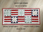 Quilted Patriotic Table Runner, Stars and Stripes Holiday Table Décor, 14 x 33 Inches