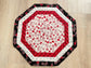 Christmas Quilted Octagon Table Topper